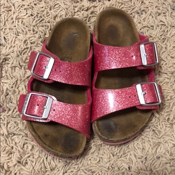 pink glitter birkenstocks